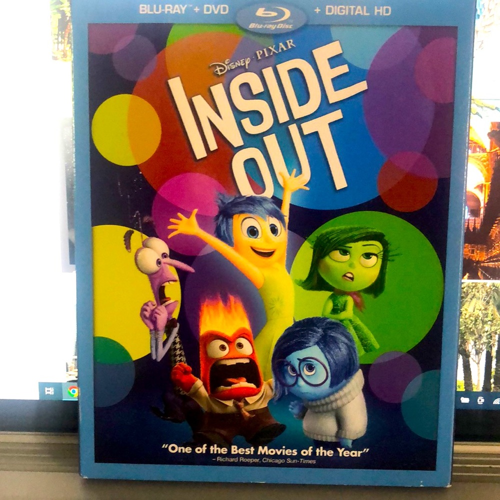 Brand New without tag/Inside Out - Disney Pixar’s Blu Ray DVD (000181)